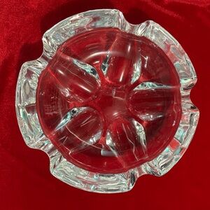 Vintage French Genuine Lead Crystal Cristal D'Arques Ashtray